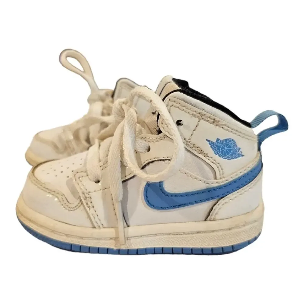 Nike Air Jordan 1 Sky Blue Retro High Top Sneakers Size US 4C Kids
